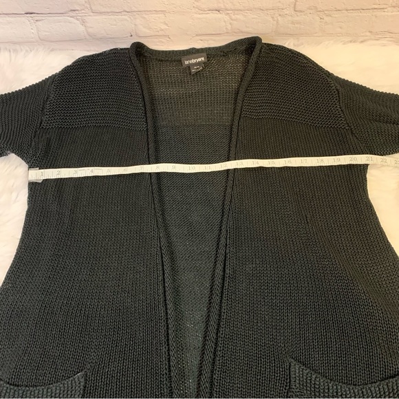 Lane Bryant Black Short Sleeve Open Front Sweater 14/16 - Picture 5 of 7